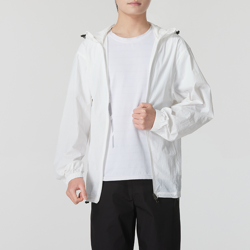 LANBU蓝步梭织连帽夹克男装女装秋季新款防风运动服休闲训练外套