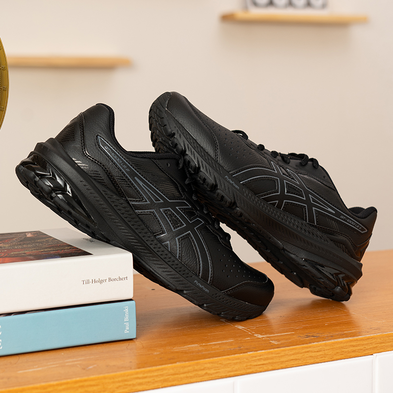 亚瑟士官方正品GT1000跑鞋男鞋25秋季新款黑武士运动鞋缓震跑步鞋