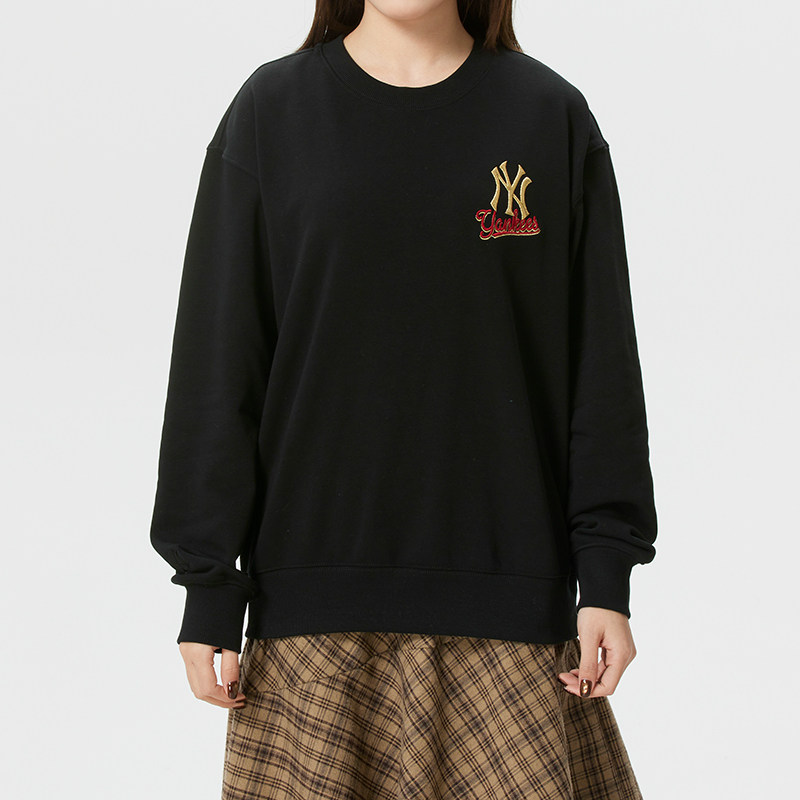 MLB卫衣男装女装 运动服跑步健身训练圆领休闲衣长袖时尚潮套头衫