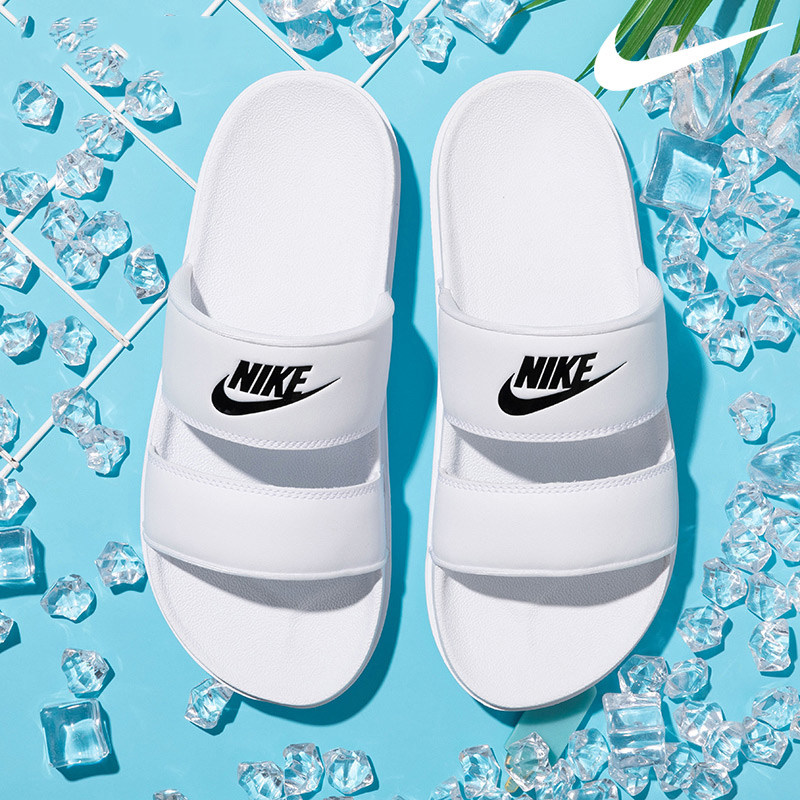 NIKE耐克运动拖鞋女鞋夏季女士凉鞋户外沙滩鞋白色休闲凉拖DC0