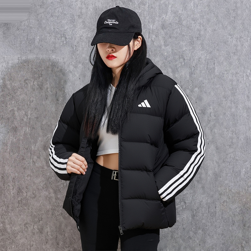 阿迪达斯官方旗舰店羽绒服女冬季新款宽松保暖夹克运动羽绒外套男