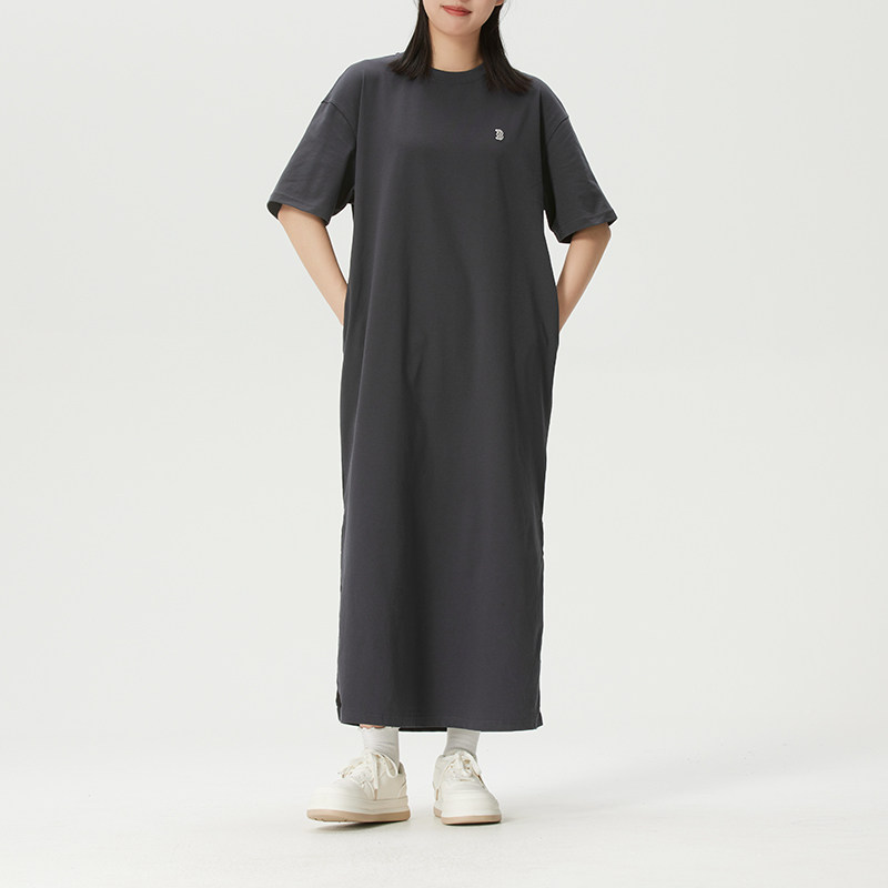 MLB官方 女裙2026新款运动裙潮流时尚长款T恤舒适透气休闲连