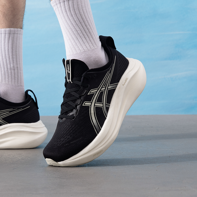ASICS亚瑟士运动鞋男鞋2025秋季新款GEL-NIMBUS 27宽楦缓震跑步鞋