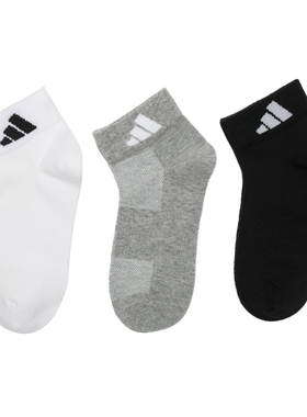 adidas阿迪达斯男袜女袜三双装袜子短袜情侣户外跑步休闲袜JC9268