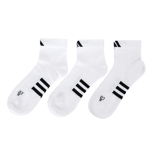 阿迪达斯官方正品 短帮袜短筒袜短袜HT3445 男袜女袜休闲袜三双装