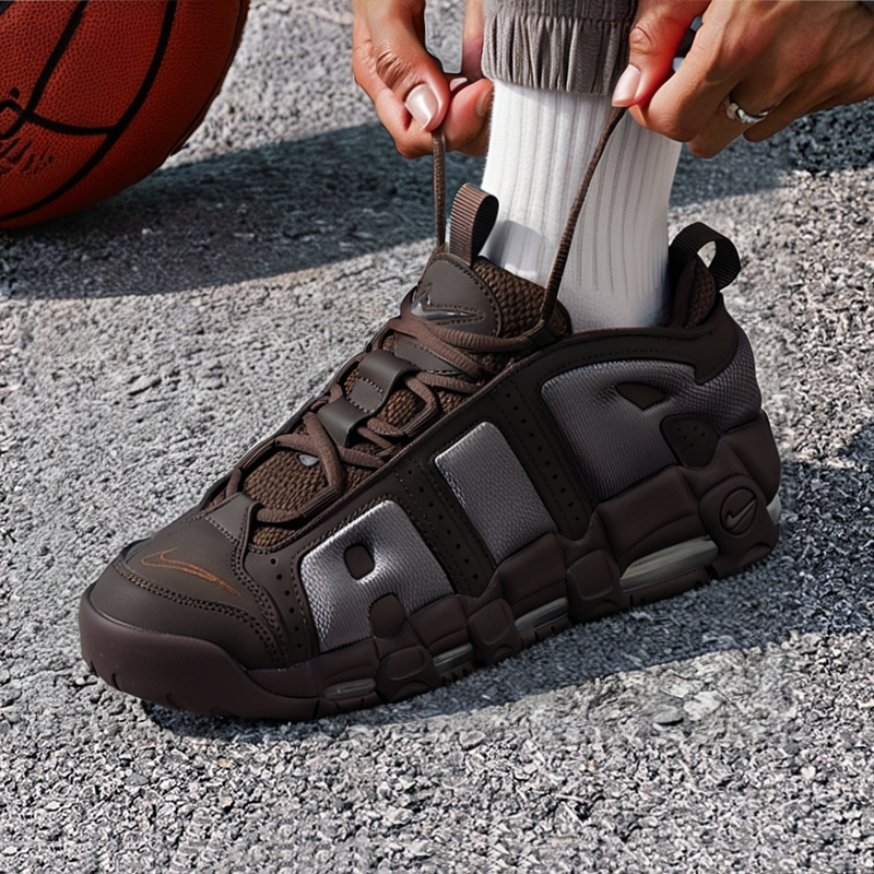 耐克休闲鞋男鞋25冬季新款Air More Uptempo皮蓬大Air缓震运动鞋