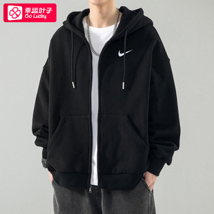 针织夹克跑步卫衣运动服521574 春秋新款 NIKE耐克连帽外套男装 正品