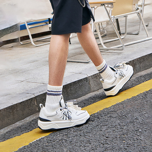 汪苏泷同款MLB官方 休闲鞋男鞋女鞋2026新款情侣运动鞋厚底板鞋潮