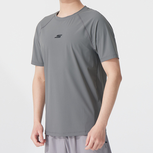 透气半袖 斯凯奇圆领T恤男装 情侣运动服跑步训练短袖 2025新款 女装