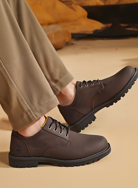 Timberland添柏岚官方男鞋户外商务休闲皮鞋低帮时尚通勤鞋A699P