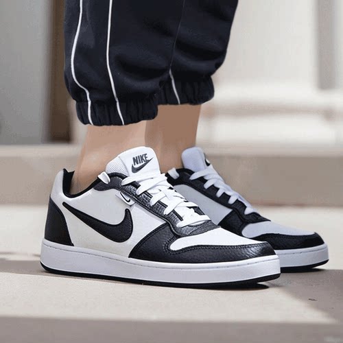 耐克官方EBERNON黑白熊猫板鞋男