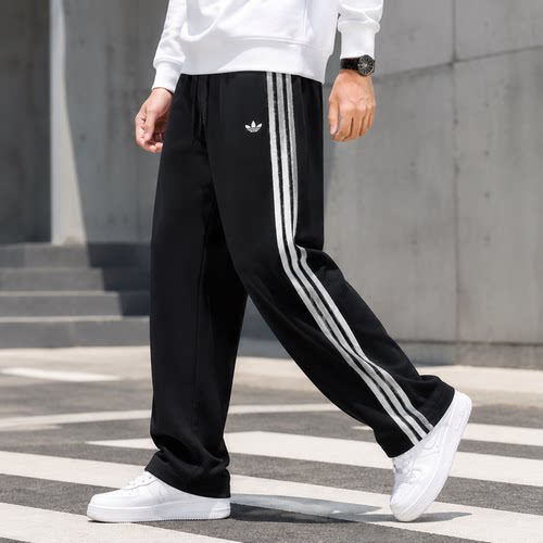 幸运叶子丨阿迪达斯三叶草裤子女裤夏季新款运动裤跑步训练长裤