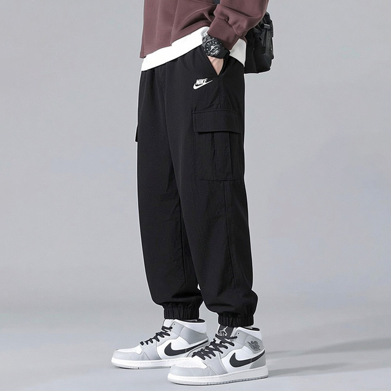 NIKE耐克裤子男裤夏季新款梭织运动裤工装长裤束脚裤休闲裤HJ1