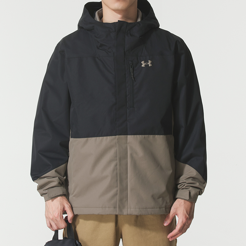 UA安德玛官网三合一夹克男装2025新款保暖运动服抓绒内胆训练外套
