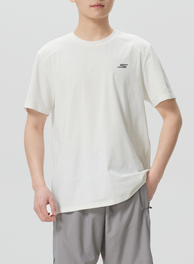 斯凯奇情侣短袖T恤男女装半袖26新款跑步健身透气运动服P226U034