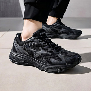 美津浓减震跑步鞋男鞋女鞋春季新款黑武士情侣跑鞋运动鞋RACER S