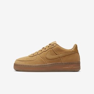 Nike耐克AIR FORCE 1空军一号小麦色休闲女鞋复古板鞋BQ5485-700