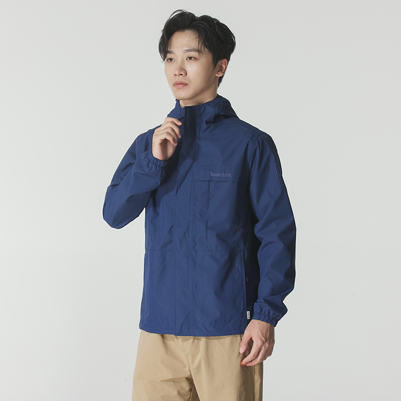 添柏岚梭织外套男装2025秋季新款休闲连帽夹克宽松运动服男士开衫