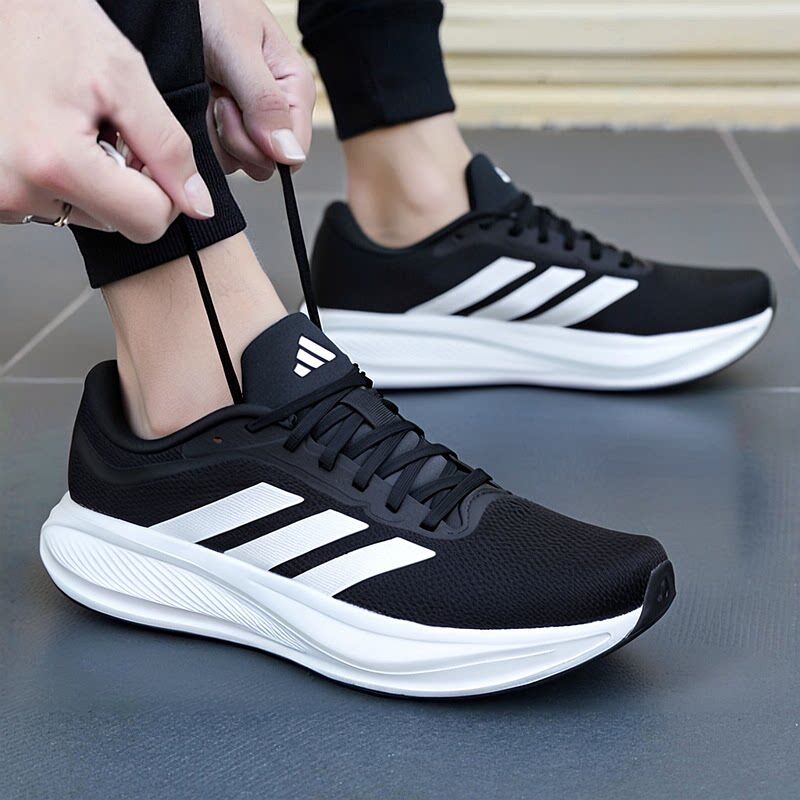 幸运叶子丨Adidas阿迪达斯男鞋官方正品新款跑步鞋透气网面运动鞋