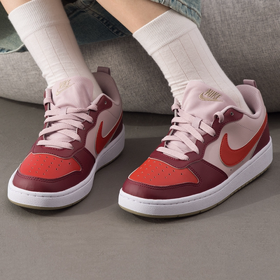 NIKE耐克女鞋2025冬季新款红色低帮板鞋运动休闲鞋女士正品鞋子