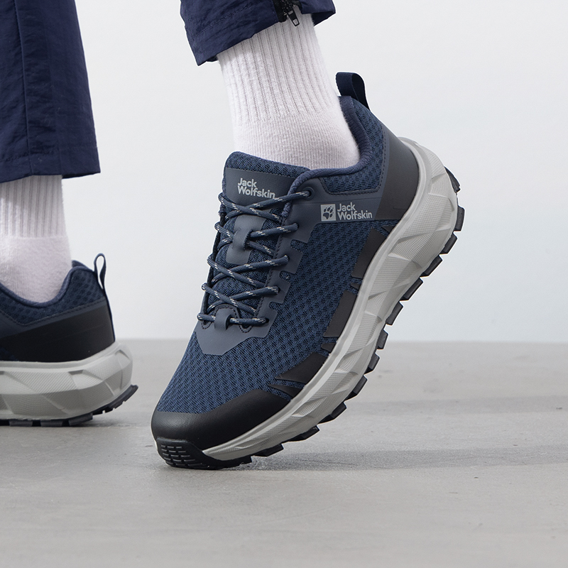 狼爪官网徒步鞋男冬季新款户外缓震休闲运动鞋轻便抓地舒适登山鞋