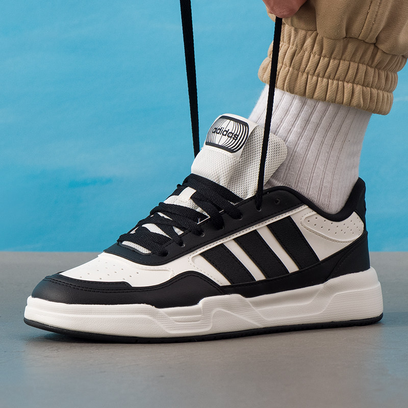 幸运叶子丨adidas阿迪达斯男鞋官方旗舰店运动休闲鞋皮质低帮板鞋