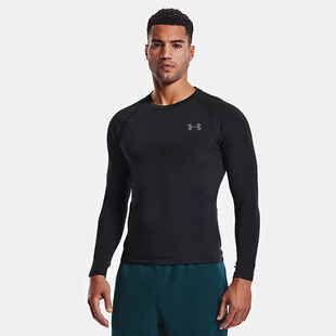 运动速干衣长袖 UA安德玛官方紧身衣男装 健身训练服 3.0 T恤 Base