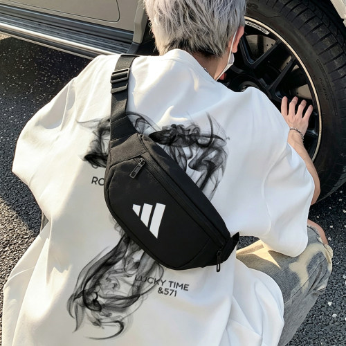 阿迪达斯斜挎包男包女包2026新款腰包单肩包便携出行旅游小包胸包