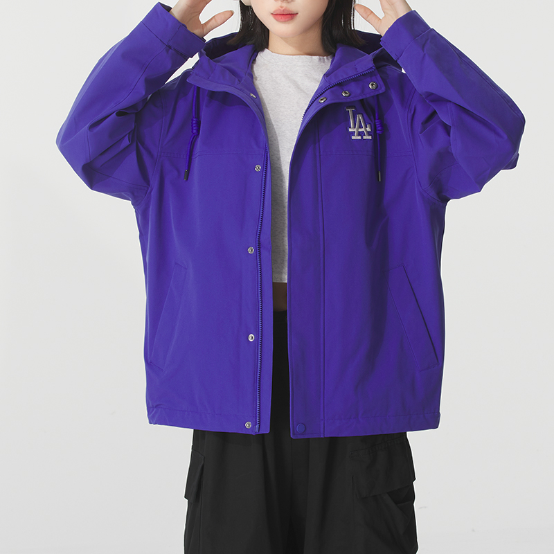 MLB官方 时尚休闲夹克男装女装2025冬季新款梭织运动服休闲外套