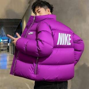 Nike耐克立领羽绒服男2025冬季 面包服保暖休闲运动外套IM2081 新款