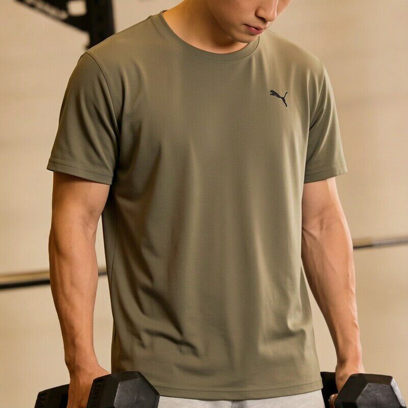 幸运叶子丨PUMA彪马速干短袖男装夏季新款圆领T恤衫健身训练服运