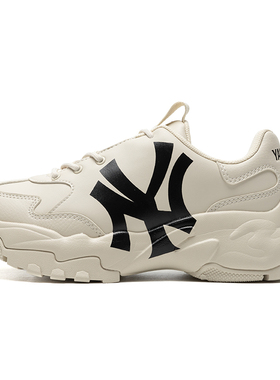 MLB鞋子男女复古老爹鞋厚底显高轻便运动鞋时尚休闲鞋3ASHC104N