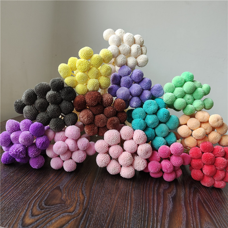 diy永生花材料包黄金球创意装饰