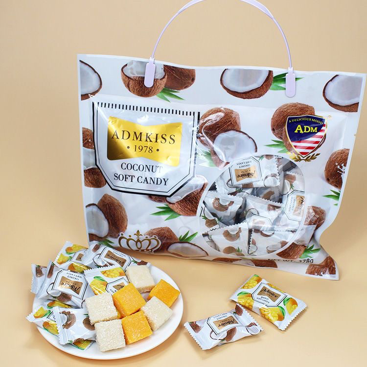 好糯甜！马来西亚风味水果软糖芒果椰子味水果软糕喜糖伴手礼过年