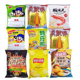 包邮台湾人气网红零食大合集乖乖可乐果蚵仔煎虾味先咔辣姆久
