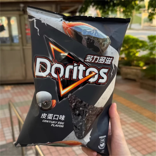 台湾代购多力多滋玉米片台湾限定皮蛋口味薯片休闲零食