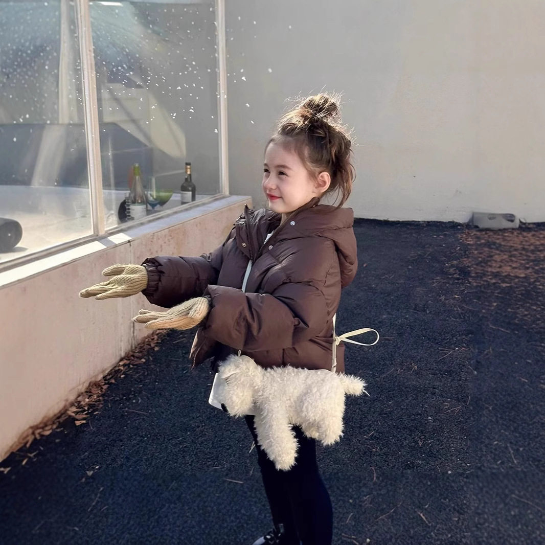 左西正儿童大衣秋冬装棉服新款洋气儿童冬季加厚棉衣外套 上衣 夹