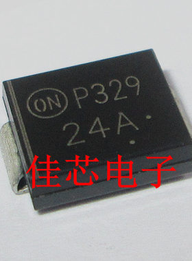 1.5SMC24AT3G 24A 1500W 峰单向值功率齐纳瞬态电压抑制器单向