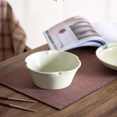 日式复古幸运草汤碗面碗家用