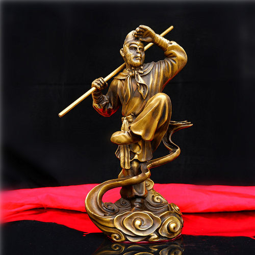 纯铜猴子摆件踏云斗战胜佛