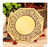 八卦镜铜镜家用凹凸镜门口 纯铜九宫太极镜阴阳平面镜摆件