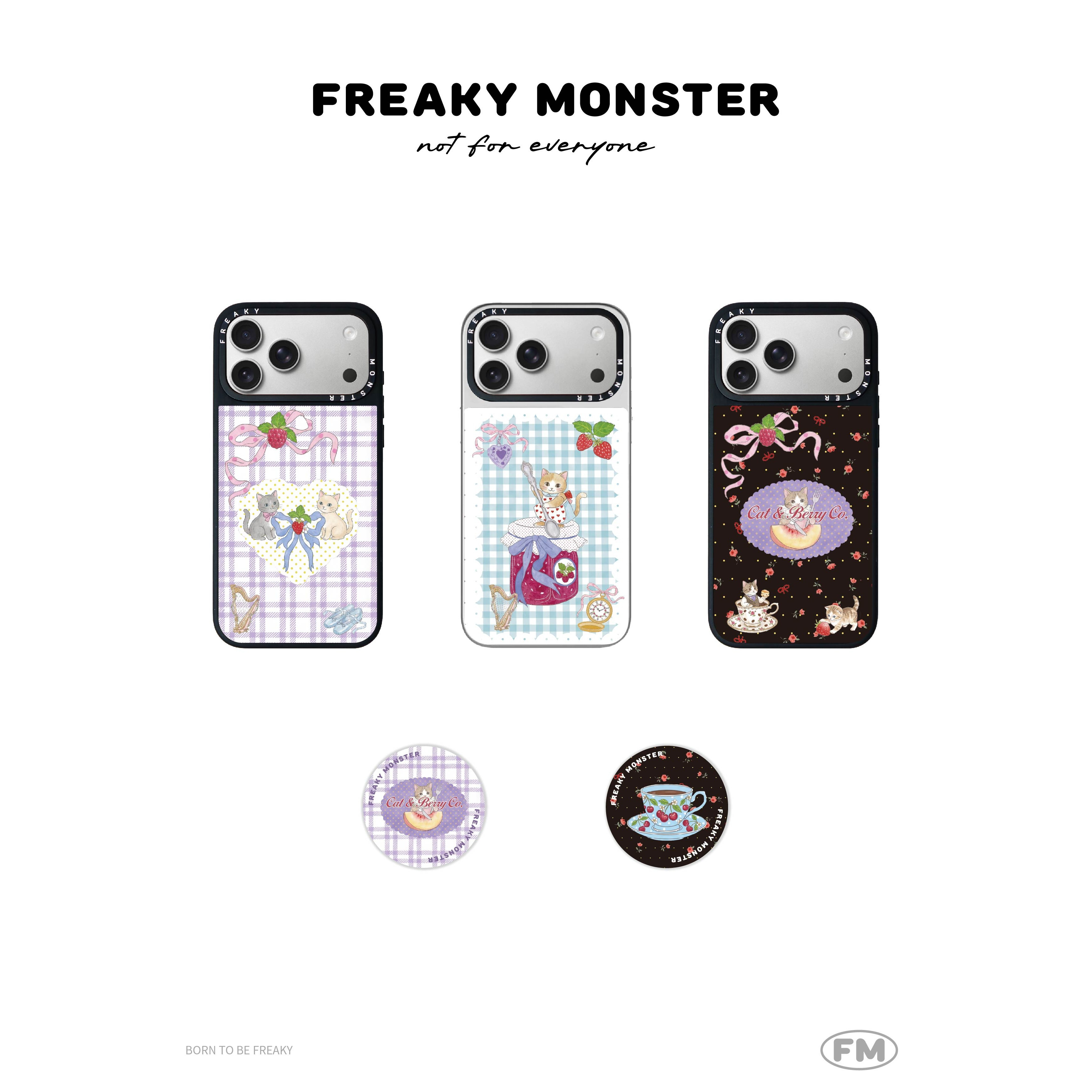 【手机壳】FreakyMonster·喵莓乐园·系列手机壳防摔磁吸适用苹果手机17pro max /16/15/14全包手机壳