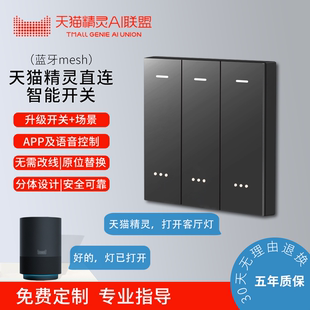 天猫精灵智能开关蓝牙mesh直连大功率强弱电双板隔离升级PRO款
