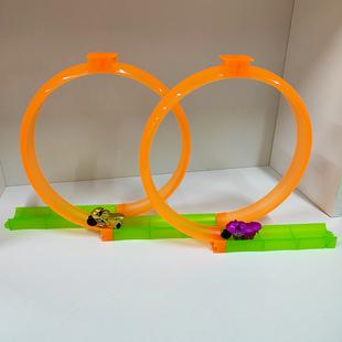 火力飙车高速机车惯性摩托拼接轨道男孩益智创意玩具杂耍迷你模型