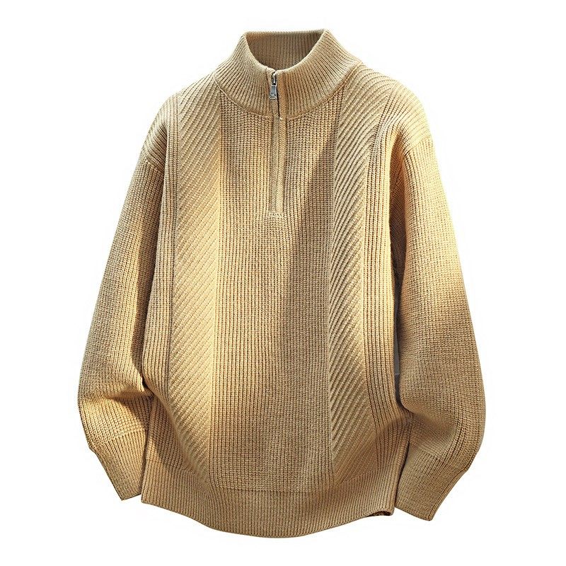 半高立领毛衣男士秋冬季2025新款半拉链加厚保暖青少年针织打底衫,运动服/休闲服装,运动套装,淘宝优惠券,粉丝福利购,淘宝优惠卷