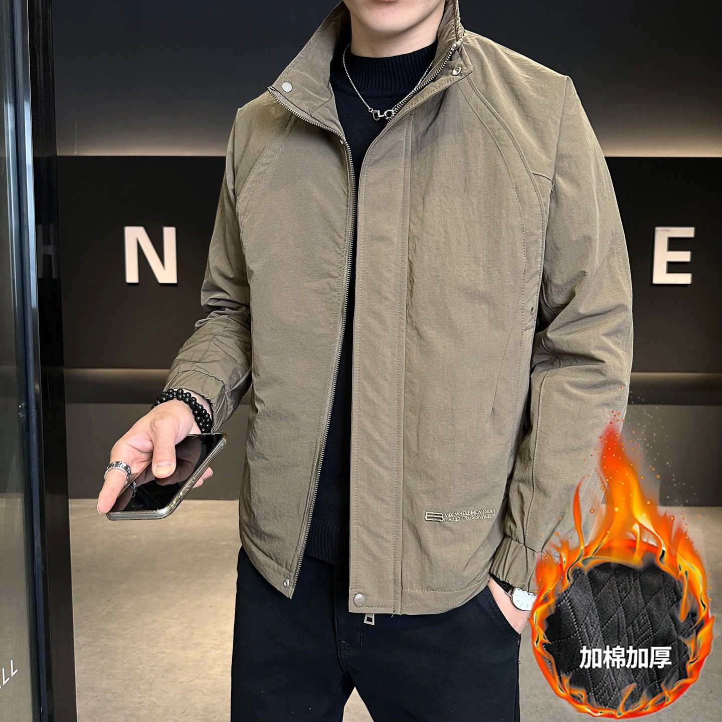 立领棉服男士二棉外套2025秋冬季新款加棉加厚短款工装夹克男冬装,运动服/休闲服装,运动套装,淘宝优惠券,粉丝福利购,淘宝优惠卷