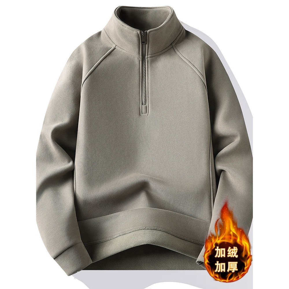 加绒加厚卫衣男高领半拉链秋冬季青少年上衣冬装一体绒内搭打底衫,户外/登山/野营/旅行用品,作训外套/套装/野战套装,淘宝优惠券,粉丝福利购,淘宝优惠卷