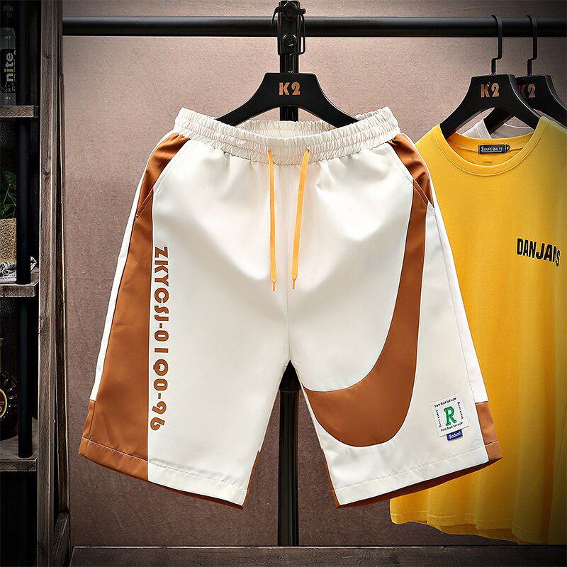 夏季男士短裤潮流宽松休闲五分中裤潮牌沙滩裤帅气运动裤薄款裤子