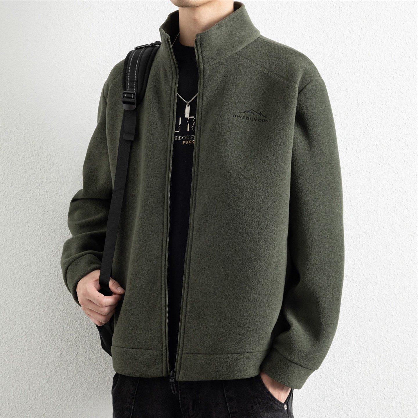 奥粒绒卫衣男户外抓绒衣2025秋冬摇粒绒加绒冲锋衣内胆立领厚外套,运动服/休闲服装,运动套装,淘宝优惠券,粉丝福利购,淘宝优惠卷