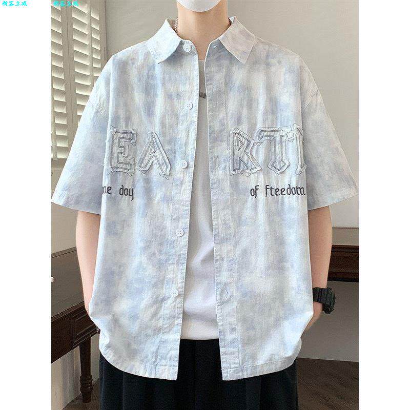 衬衫新款纯棉牛仔衣服男士